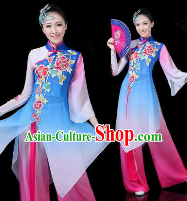 Traditional Chinese Fan Dance Folk Dance Costume Classical Yangko Dance Classical Dance Dress Traditional Chinese Fan Dance Folk Dance Costume Classical Yangko Dance Classical Dance Dress
