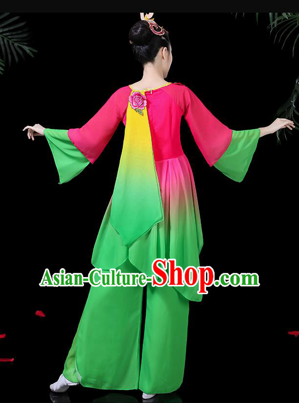 Traditional Chinese Fan Dance Folk Dance Costume Classical Yangko Dance Classical Dance Dress Traditional Chinese Fan Dance Folk Dance Costume Classical Yangko Dance Classical Dance Dress