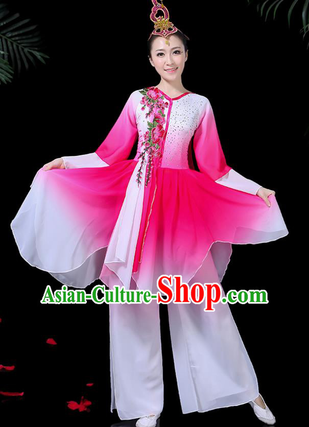Traditional Chinese Fan Dance Folk Dance Costume Classical Yangko Dance Classical Dance Dress Traditional Chinese Fan Dance Folk Dance Costume Classical Yangko Dance Classical Dance Dress