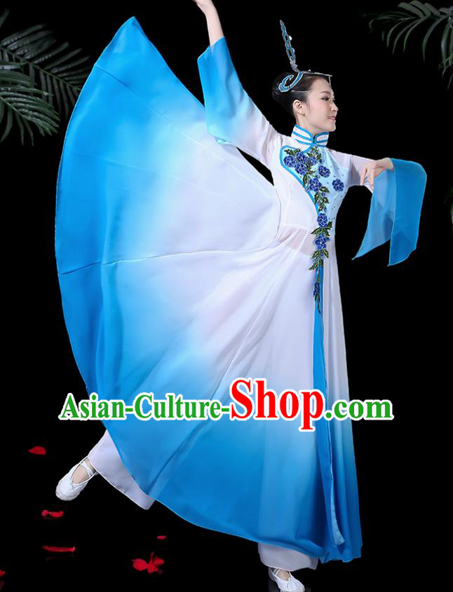 Traditional Chinese Fan Dance Folk Dance Costume Classical Yangko Dance Classical Dance Dress Traditional Chinese Fan Dance Folk Dance Costume Classical Yangko Dance Classical Dance Dress