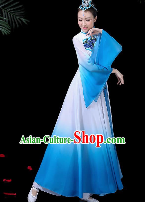 Traditional Chinese Fan Dance Folk Dance Costume Classical Yangko Dance Classical Dance Dress Traditional Chinese Fan Dance Folk Dance Costume Classical Yangko Dance Classical Dance Dress