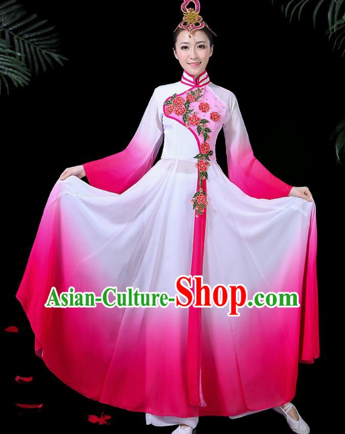 Traditional Chinese Fan Dance Folk Dance Costume Classical Yangko Dance Classical Dance Dress