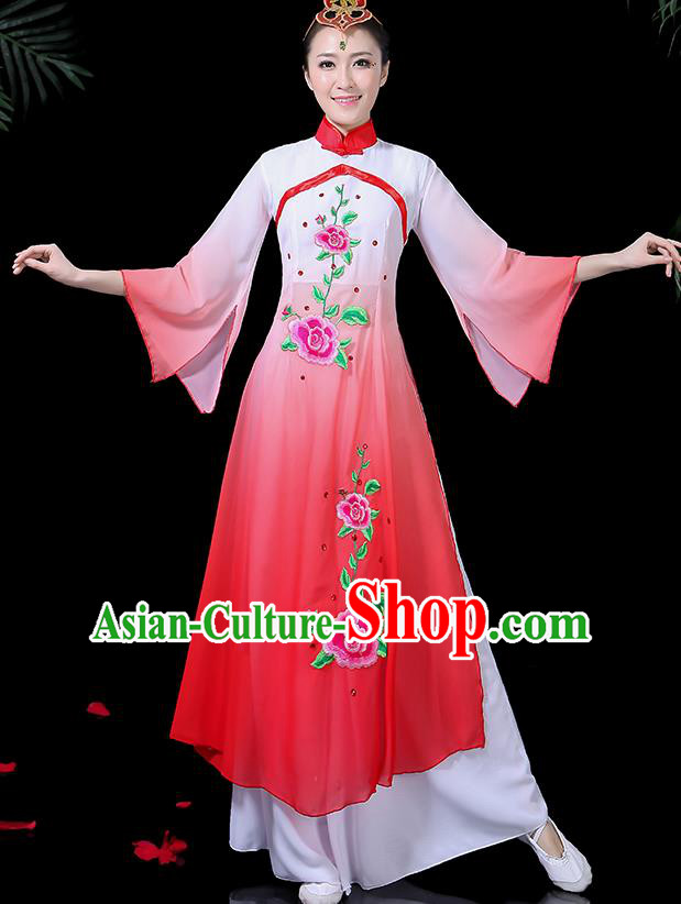 Traditional Chinese Fan Dance Folk Dance Costume Classical Yangko Dance Classical Dance Dress Traditional Chinese Fan Dance Folk Dance Costume Classical Yangko Dance Classical Dance Dress