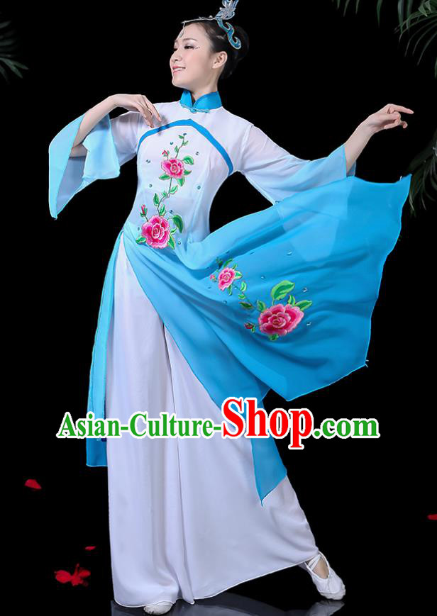 Traditional Chinese Fan Dance Folk Dance Costume Classical Yangko Dance Classical Dance Dress Traditional Chinese Fan Dance Folk Dance Costume Classical Yangko Dance Classical Dance Dress