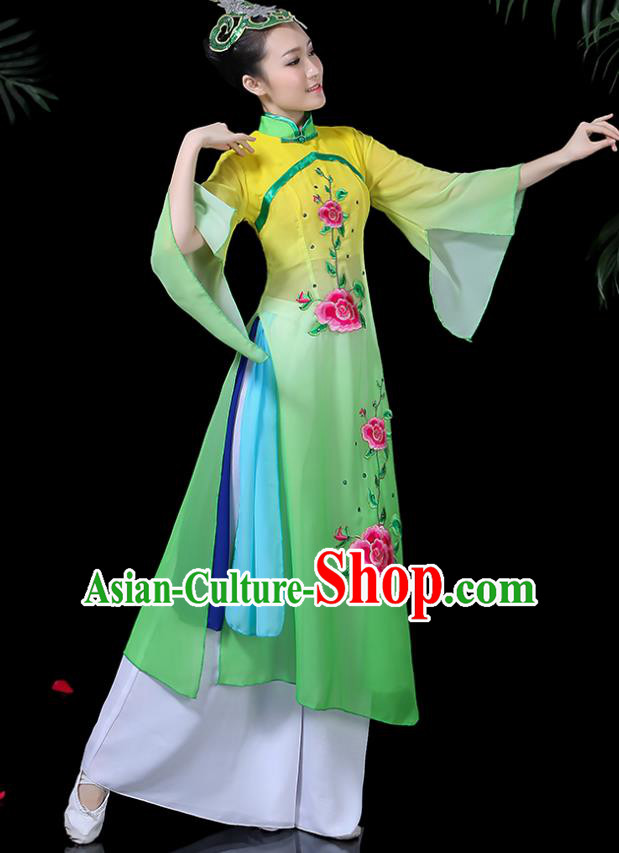 Traditional Chinese Fan Dance Folk Dance Costume Classical Yangko Dance Classical Dance Dress Traditional Chinese Fan Dance Folk Dance Costume Classical Yangko Dance Classical Dance Dress