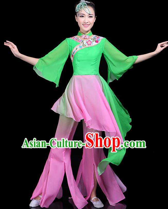Traditional Chinese Fan Dance Folk Dance Costume Classical Yangko Dance Classical Dance Dress Traditional Chinese Fan Dance Folk Dance Costume Classical Yangko Dance Classical Dance Dress