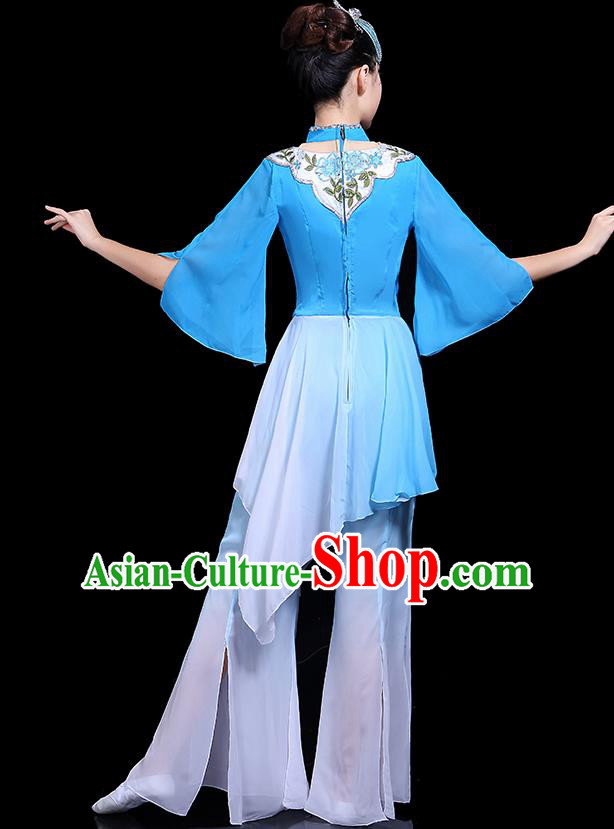 Traditional Chinese Fan Dance Folk Dance Costume Classical Yangko Dance Classical Dance Dress Traditional Chinese Fan Dance Folk Dance Costume Classical Yangko Dance Classical Dance Dress