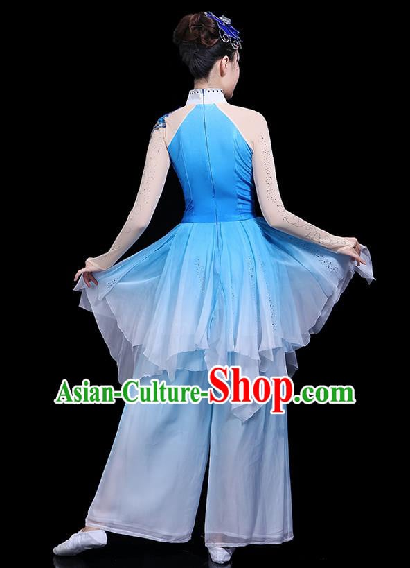 Traditional Chinese Fan Dance Folk Dance Costume Classical Yangko Dance Classical Dance Dress