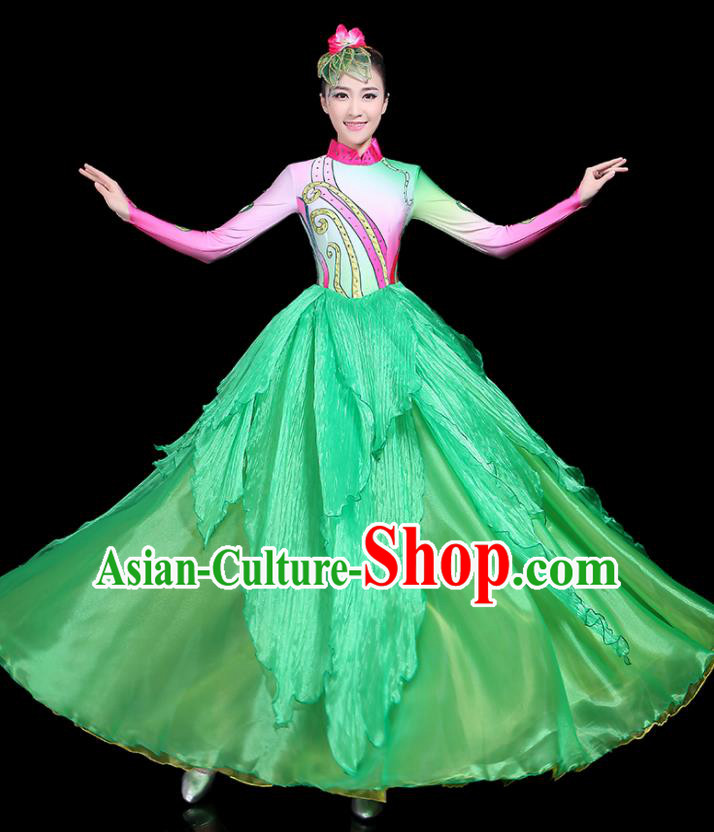 Traditional Chinese Fan Dance Folk Dance Costume Classical Yangko Dance Classical Dance Dress