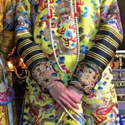 Ancient Ruyi Royal Love in the Palace Chinese Qing Dynasty Empress Winter Costumes and Headpiece Complete Set