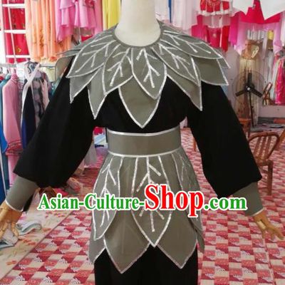Chinese Traditional Beijing Opera Takefu Costume Nezha Lotus Clothing for Adults