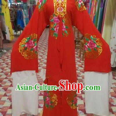 Chinese Traditional Beijing Opera Niche Wedding Costume Peking Opera Scholar Red Clothing for Adults