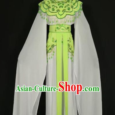 Chinese Traditional Beijing Opera Princess Green Dress Peking Opera Actress Costume for Adults