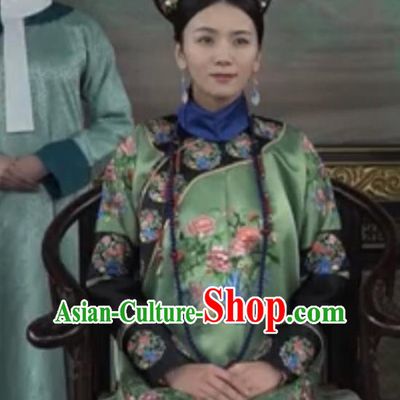 Chinese Drama Ruyi Royal Love in the Palace Ancient Qing Dynasty Imperial Consort Costumes and Headpiece for Women