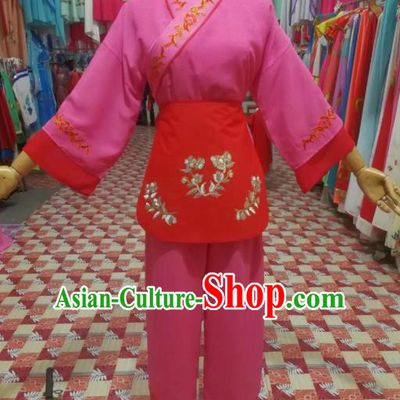 Chinese Traditional Beijing Opera Mui Tsai Embroidered Clothing Peking Opera Actress Costume for Poor Girls