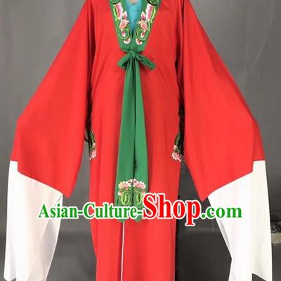 Chinese Traditional Beijing Opera Scholar Costume Peking Opera Niche Red Robe for Adults
