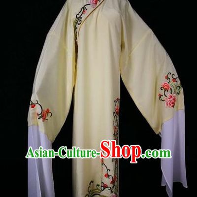 Chinese Traditional Beijing Opera Scholar Yellow Robe Peking Opera Niche Costume for Adults