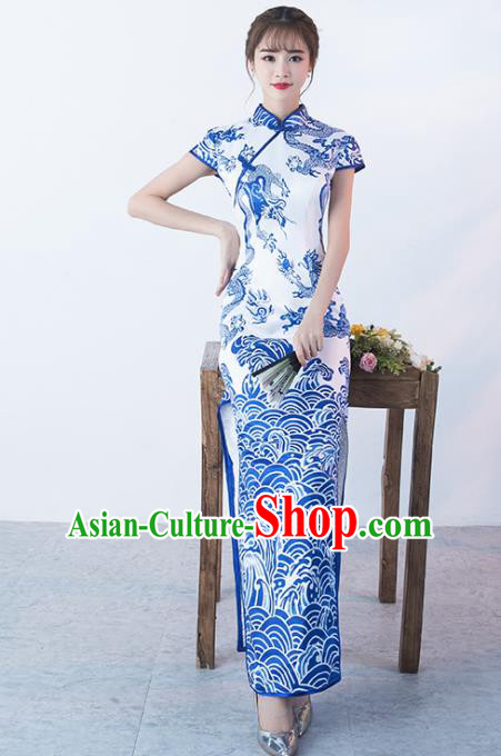 Top Chinese Traditional Qipao Dress Classical Costume Cheongsam for Women Top Chinese Traditional Qipao Dress Classical Costume Cheongsam for Women