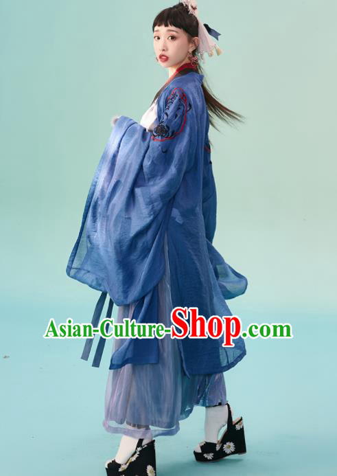 Chinese Jin Dynasty Nobility Women Hanfu Dress Ancient Princess Costumes Complete Set