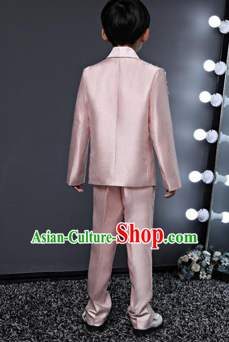 Children Modern Dance Costume Compere Halloween Catwalks Pink Suits for Kids Children Modern Dance Costume Compere Halloween Catwalks Pink Suits for Kids