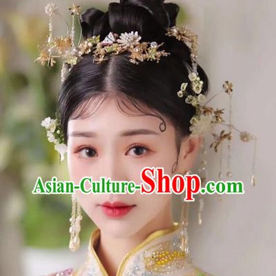 Top Chinese Traditional Wedding Hair Accessories Ancient Palace Hair Clips Hairpins Complete Set for Women
