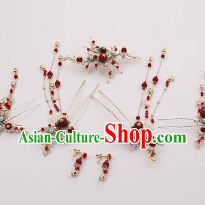 Top Chinese Traditional Hair Accessories Ancient Classical Hair Clips Palace Hairpins Complete Set for Women