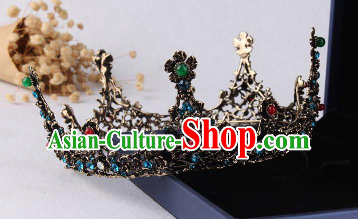 Top Grade Gothic Hair Accessories Round Royal Crown for Women Top Grade Gothic Hair Accessories Round Royal Crown for Women
