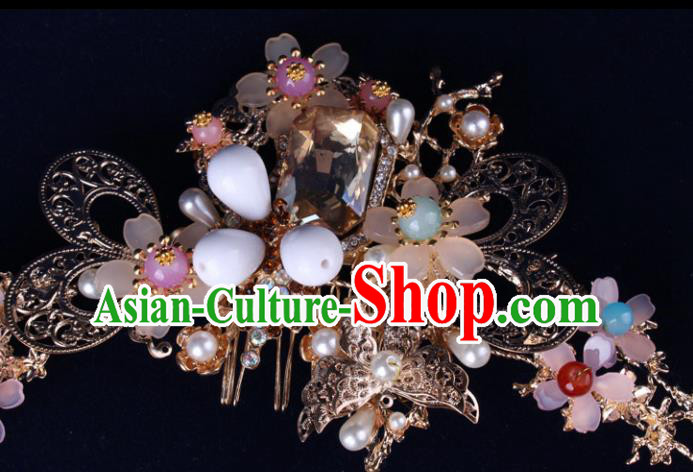 Top Chinese Traditional Hair Accessories Wedding Tassel Hair Combs Hairpins for Women