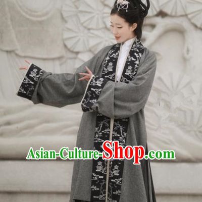Chinese Ancient Drama Nobility Lady Hanfu Dress Traditional Jin Dynasty Poetess Xie Daoyun Replica Costumes for Women
