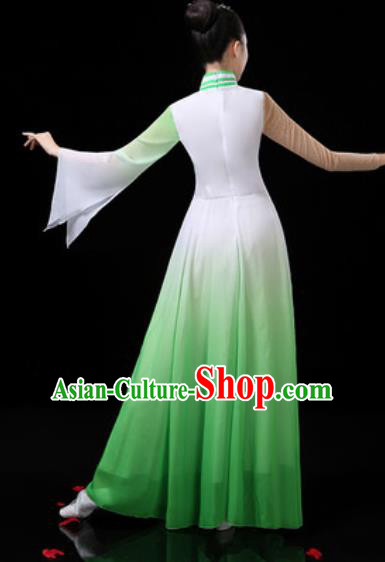 Chinese Traditional Classical Dance Costumes Group Dance Umbrella Dance Green Dress for Women Chinese Traditional Classical Dance Costumes Group Dance Umbrella Dance Green Dress for Women