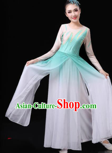 Chinese Traditional Classical Dance Costumes Umbrella Dance Group Dance Green Dress for Women Chinese Traditional Classical Dance Costumes Umbrella Dance Group Dance Green Dress for Women