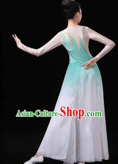 Chinese Traditional Classical Dance Costumes Umbrella Dance Group Dance Green Dress for Women Chinese Traditional Classical Dance Costumes Umbrella Dance Group Dance Green Dress for Women