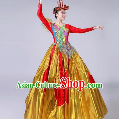 Top Grade Stage Show Costumes Modern Dance Chorus Group Dress for Women