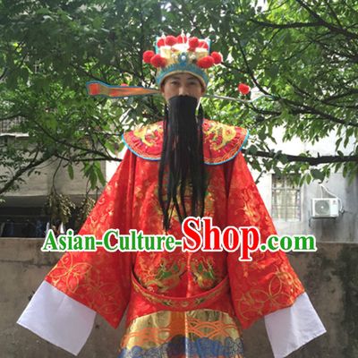 Chinese Spring Festival Money God Coostumes