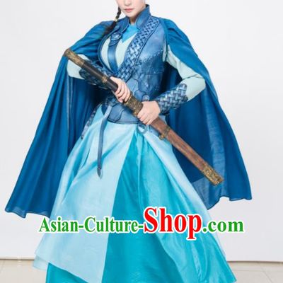 Chinese Ancient Traditional Ming Dynasty Swordswoman Replica Costumes Body Armour for Women