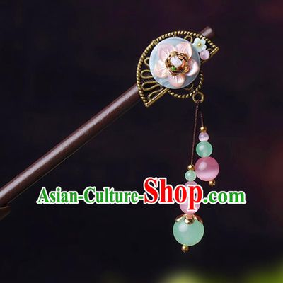 Chinese Traditional Hair Accessories National Hanfu Wood Hairpins for Women