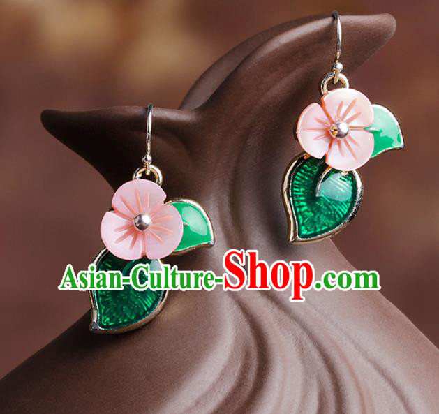 Chinese Traditional Ear Jewelry Accessories National Hanfu Classical Green Earrings for Women Chinese Traditional Ear Jewelry Accessories National Hanfu Classical Green Earrings for Women