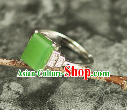 Chinese Traditional Jade Rings Traditional Classical Hanfu Jewelry Accessories for Women Chinese Traditional Jade Rings Traditional Classical Hanfu Jewelry Accessories for Women