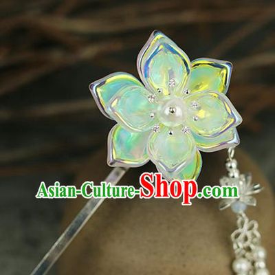 Handmade Chinese Traditional Flower Hairpins Traditional Classical Hanfu Hair Accessories for Women