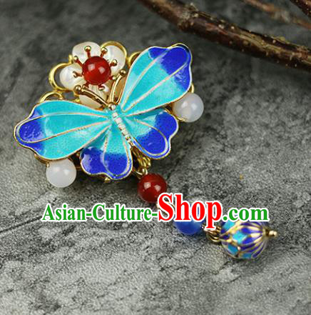Chinese Traditional Cloisonne Butterfly Brooch Traditional Classical Hanfu Jewelry Accessories for Women Chinese Traditional Cloisonne Butterfly Brooch Traditional Classical Hanfu Jewelry Accessories for Women