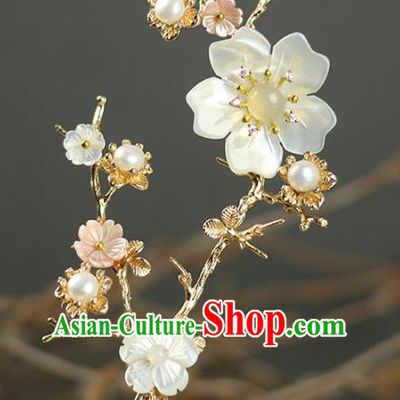 Handmade Chinese Traditional Plum Blossom Hairpins Traditional Classical Hanfu Hair Accessories for Women