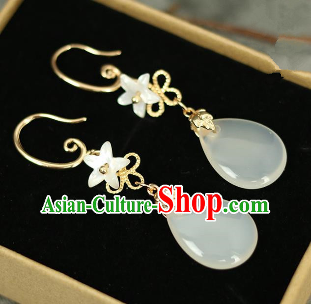 Chinese Handmade Earrings Traditional Classical Hanfu Ear Jewelry Accessories for Women Chinese Handmade Earrings Traditional Classical Hanfu Ear Jewelry Accessories for Women