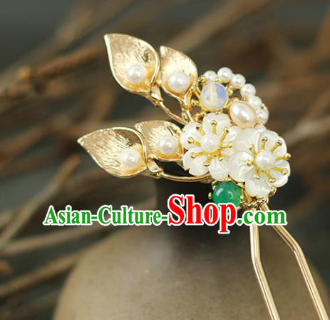 Handmade Chinese Traditional Pearls Hairpins Traditional Classical Hanfu Hair Accessories for Women