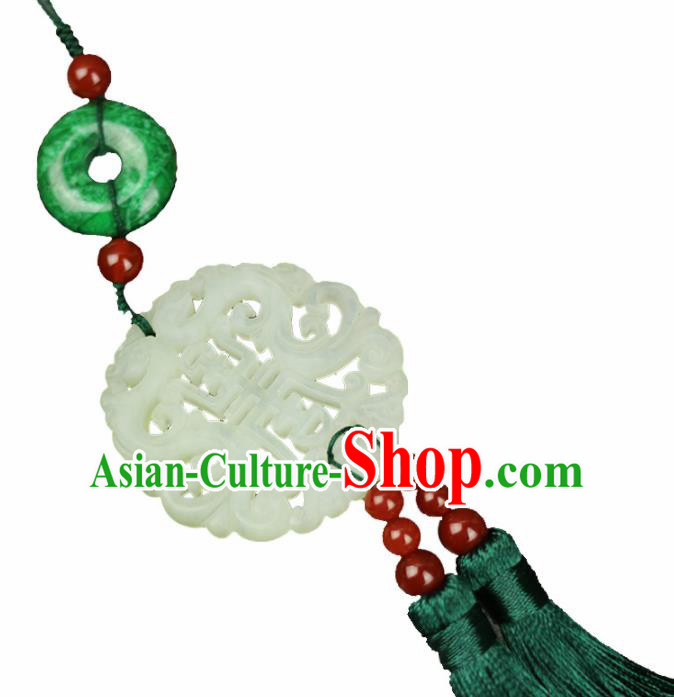 Chinese Traditional Jade Pendant Traditional Classical Hanfu Jewelry Accessories for Women Chinese Traditional Jade Pendant Traditional Classical Hanfu Jewelry Accessories for Women