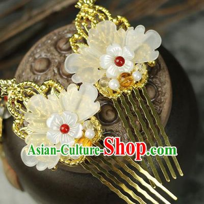 Handmade Chinese Traditional Hair Combs Traditional Classical Hanfu Hair Accessories for Women