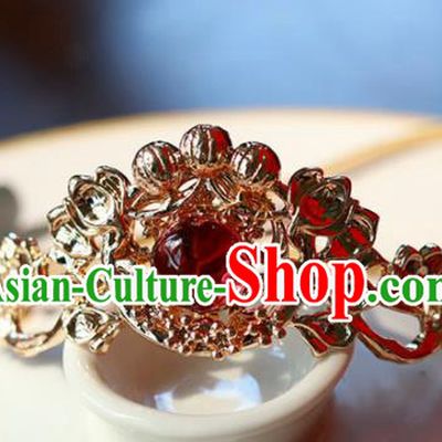Handmade Chinese Traditional Hair Crown Hairpins Ancient Classical Hanfu Hair Accessories for Women