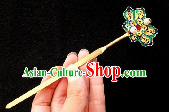 Chinese Ancient Traditional Hanfu Blueing Hairpins Handmade Classical Hair Accessories for Women Chinese Ancient Traditional Hanfu Blueing Hairpins Handmade Classical Hair Accessories for Women