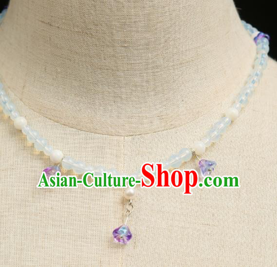Chinese Traditional Hanfu Beads Necklace Traditional Classical Jewelry Accessories for Women Chinese Traditional Hanfu Beads Necklace Traditional Classical Jewelry Accessories for Women