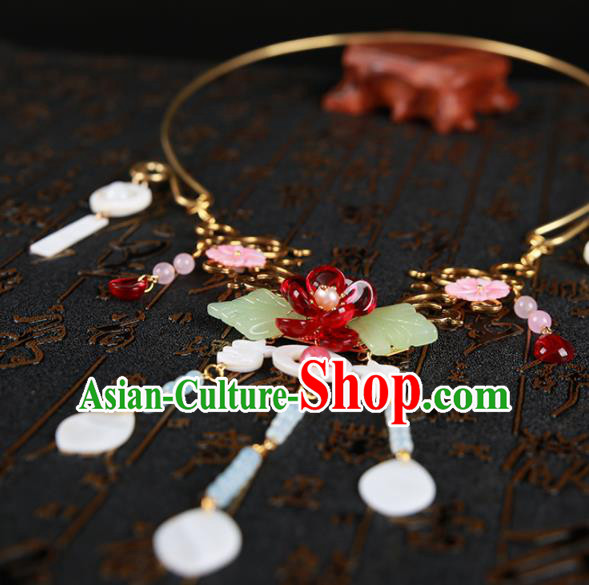 Chinese Traditional Hanfu Necklace Traditional Classical Jewelry Accessories for Women Chinese Traditional Hanfu Necklace Traditional Classical Jewelry Accessories for Women