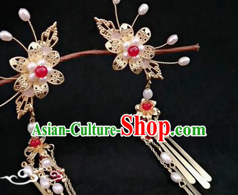 Chinese Traditional Tassel Hair Sticks Handmade Classical Hair Accessories for Women Chinese Traditional Tassel Hair Sticks Handmade Classical Hair Accessories for Women